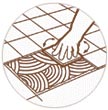 Installing Floor Tile: Setting tile